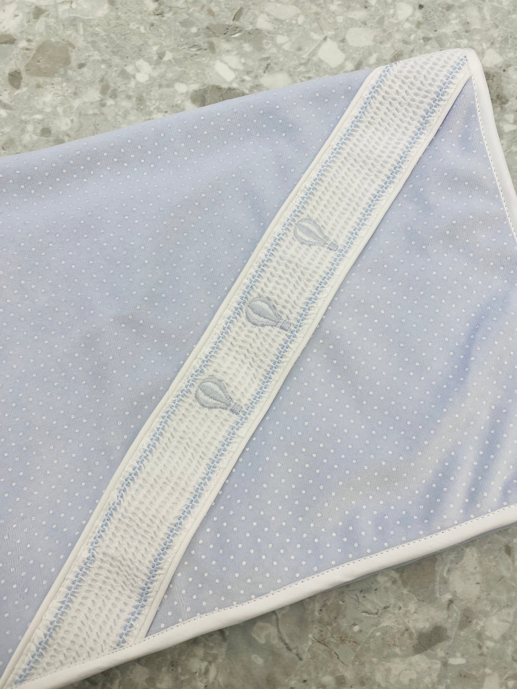 AW25 DEOLINDA Magic Boys Blue Velour Balloon Blanket - 25M03