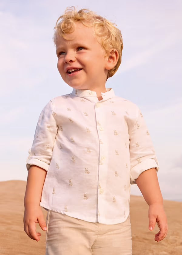 MAYORAL Boys Jade Green Trouser Set with Cardigan - 1310