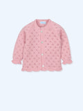 MAC ILUSION Fresa Girls Strawberry Pink Cardigan - 9674