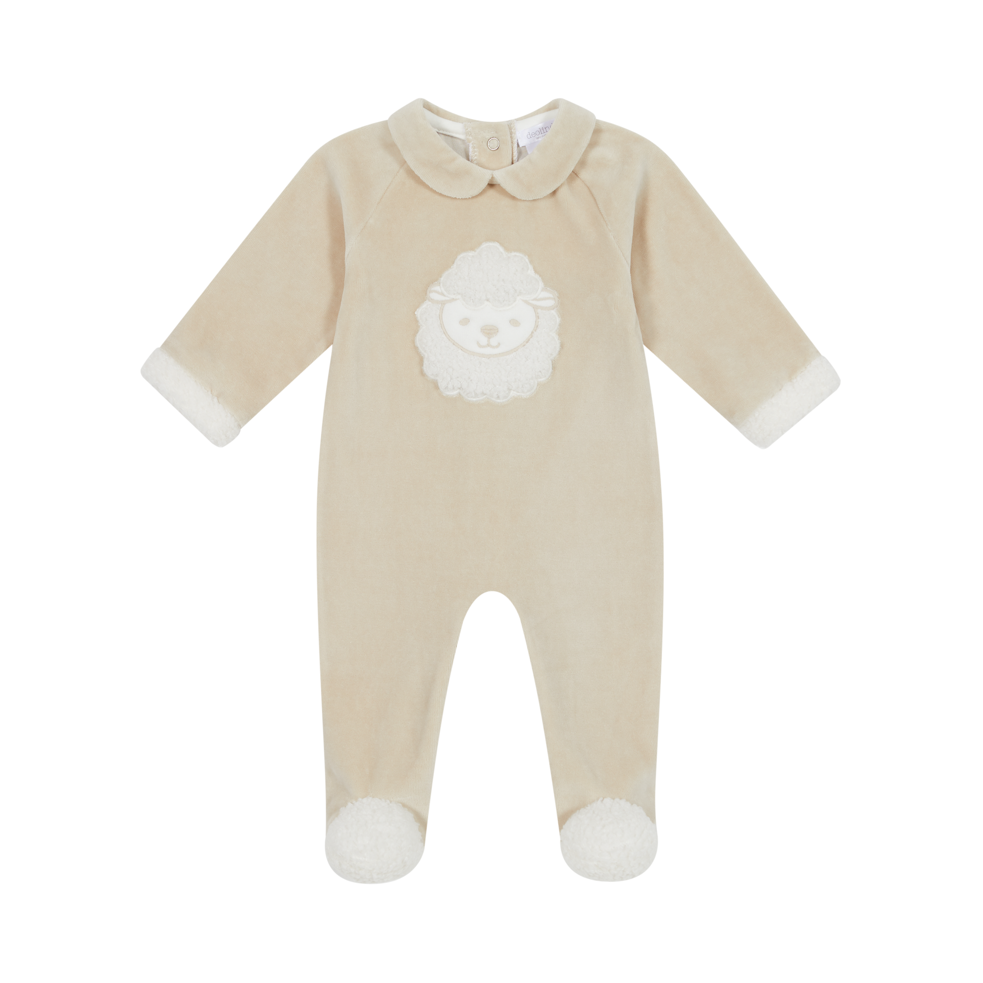 DEOLINDA Farm Beige Sheep Babygrow - 24105