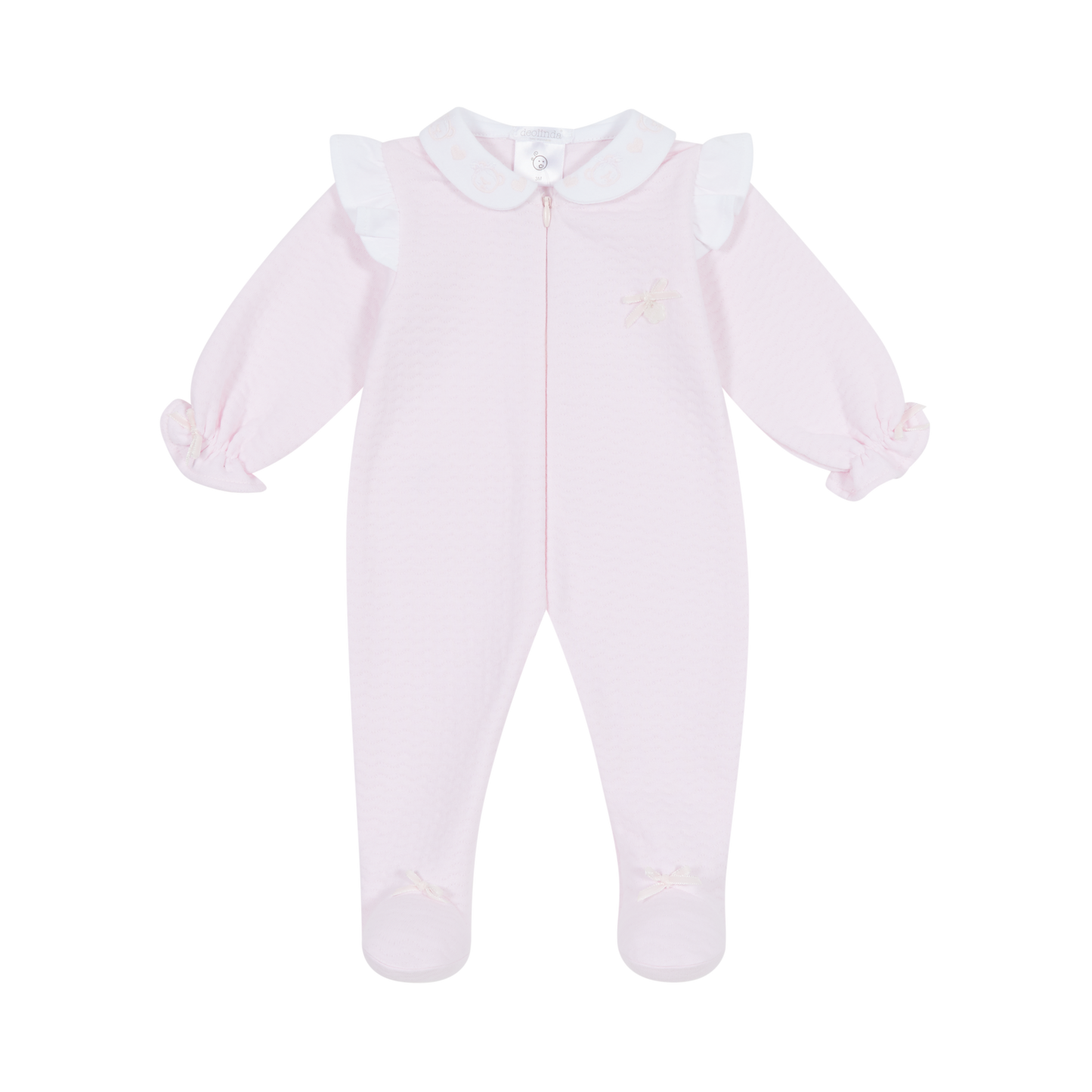 DEOLINDA Gia Pink Baby Girls Four Piece Layette Set