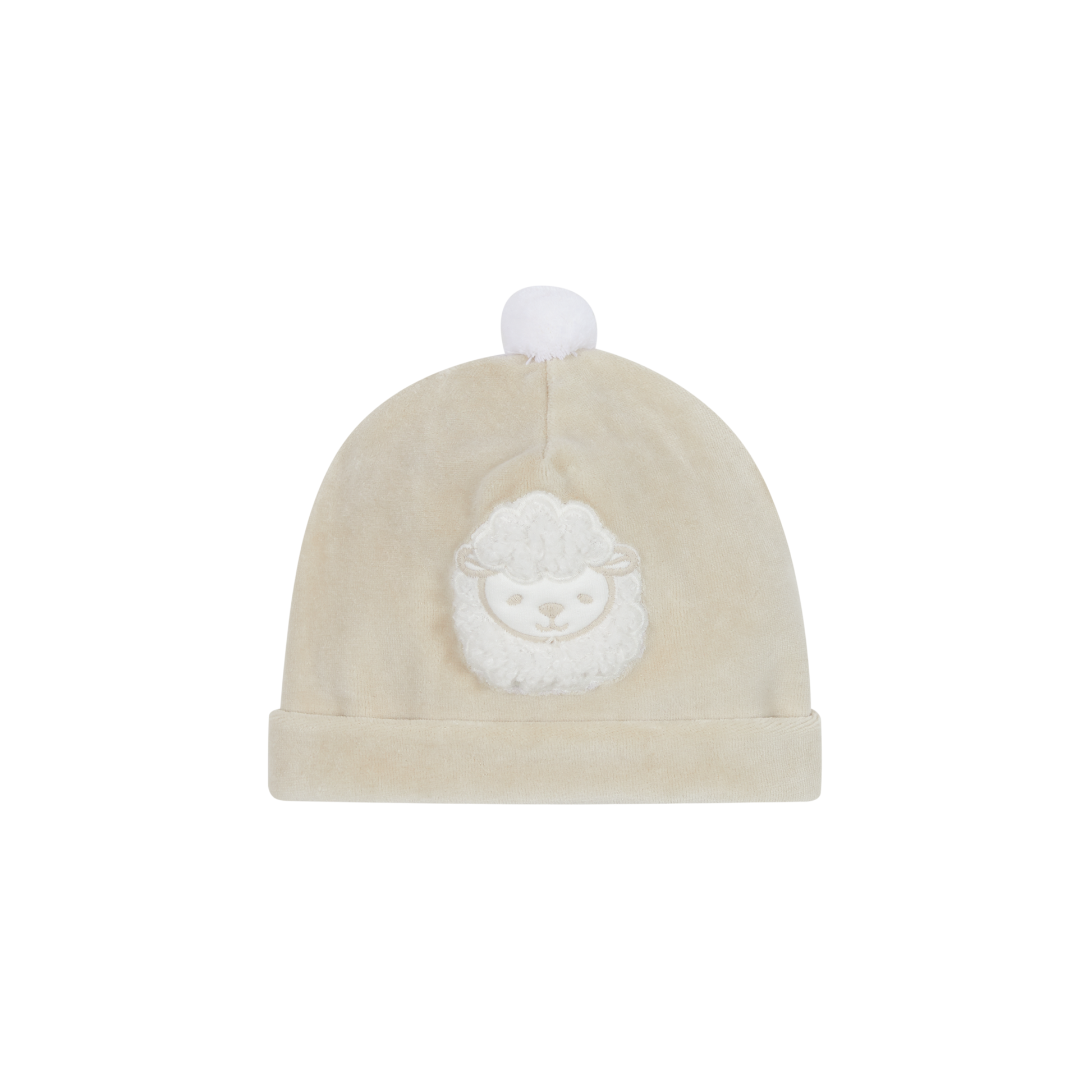 DEOLINDA Farm Beige Sheep Baby Hat - 241104