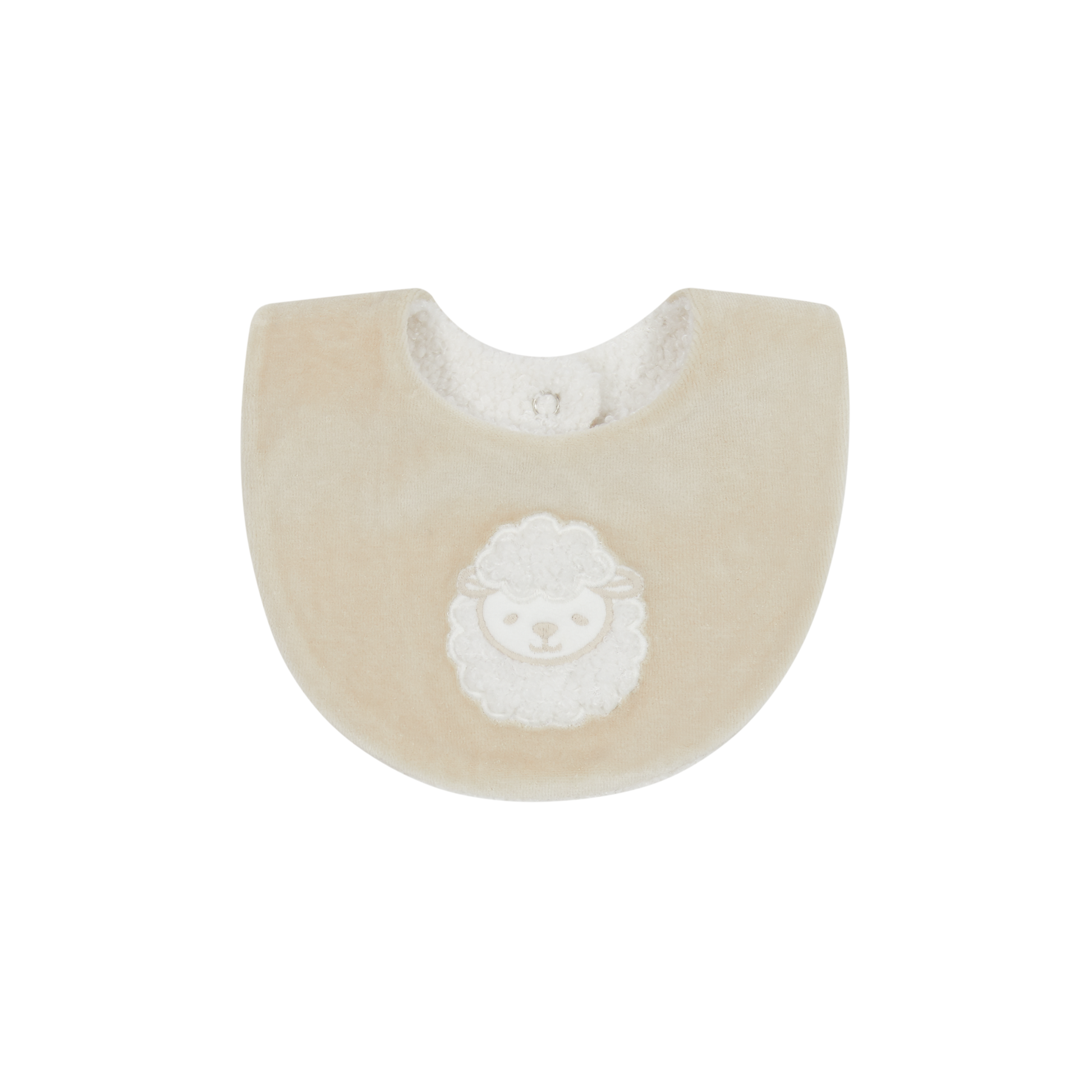 DEOLINDA Farm Beige Sheep Baby Bib - 241107