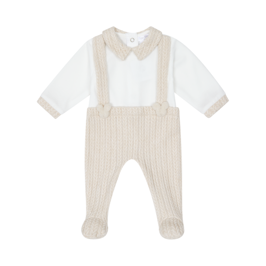 AW25 DEOLINDA Woody Boys Beige Three Piece Layette Set - 25101