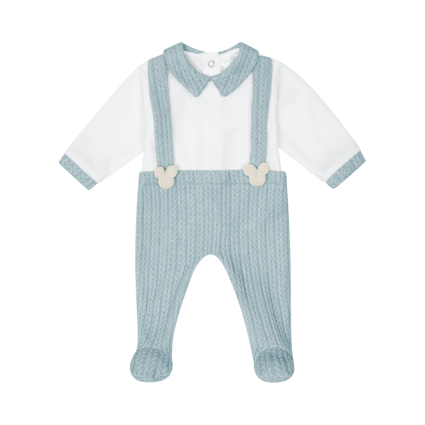 AW25 DEOLINDA Woody Boys Denim Blue Three Piece Layette Set - 25101