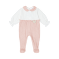 DEOLINDA Woody Dusky Pink Girls Babygrow - 25103