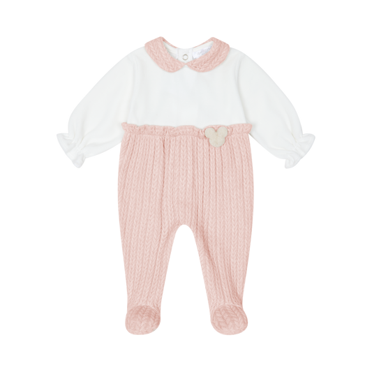 AW25 DEOLINDA Woody Girls Pink Three Piece Layette Set - 25103
