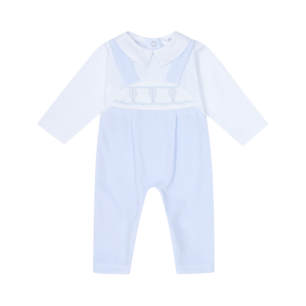 AW25 DEOLINDA Macgic Boys Blue Velour Balloon All In One - 25107