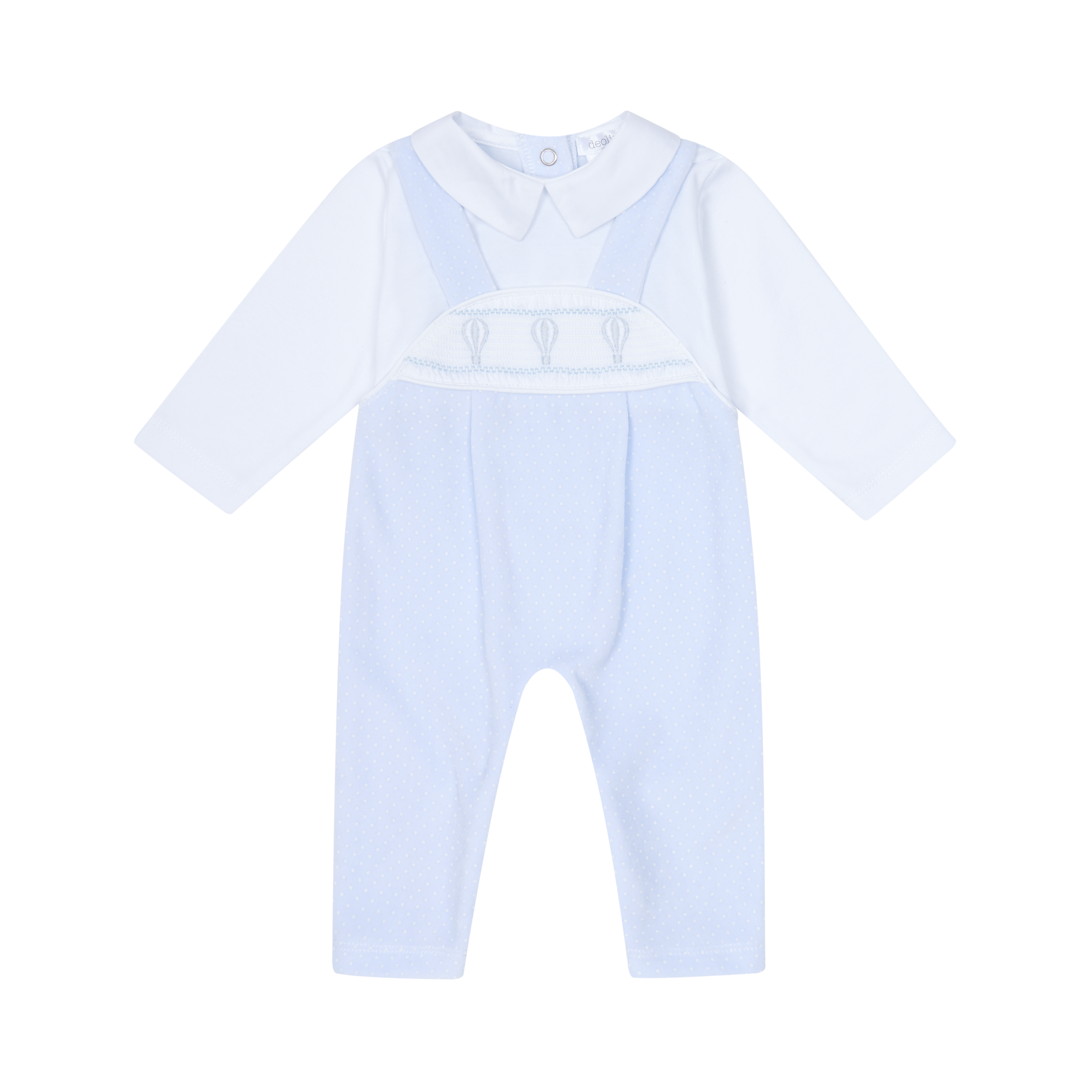 AW25 DEOLINDA Macgic Boys Blue Velour Balloon All In One - 25107