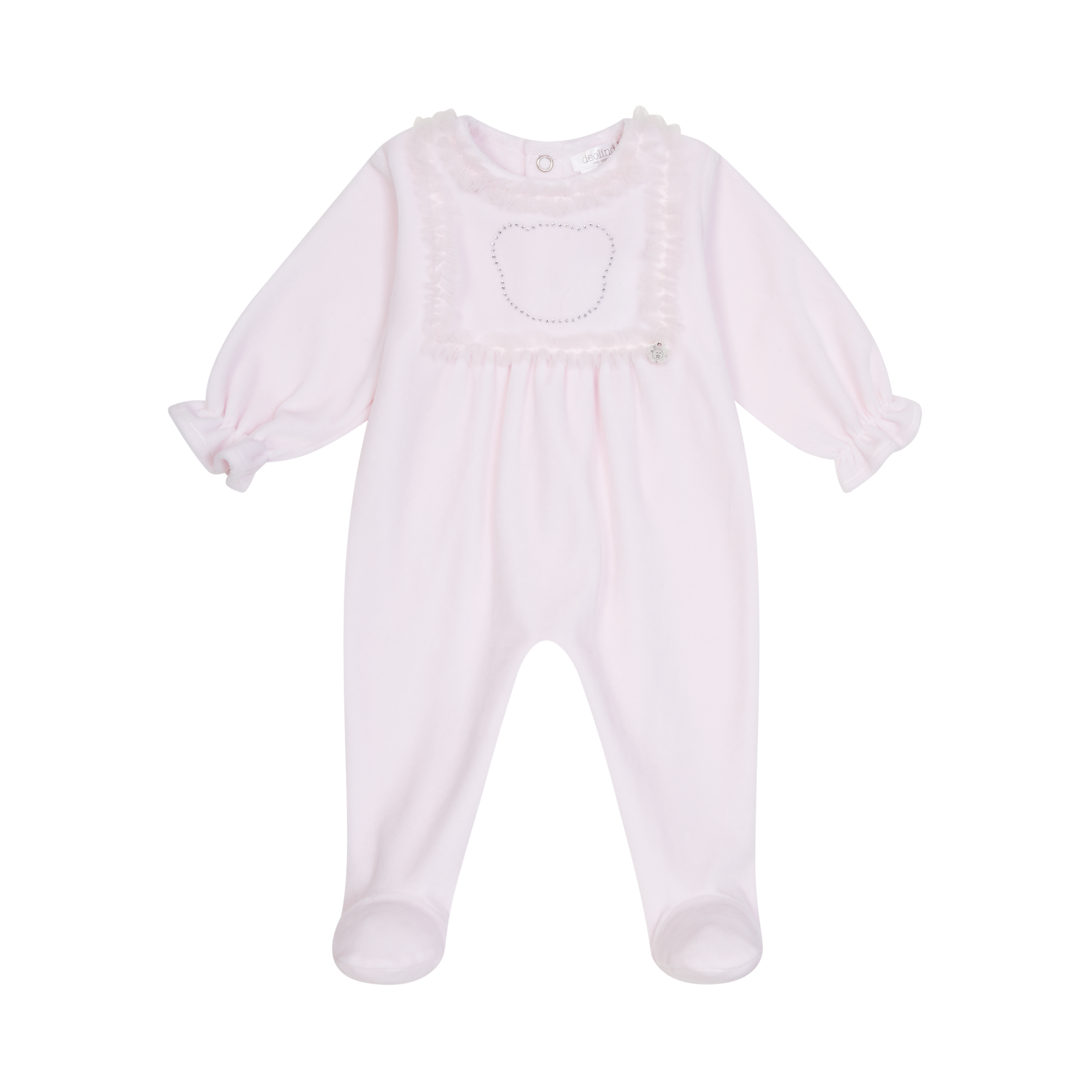 DEOLINDA Superstar Girls Pink Tulle & Diamante Babygrow - 25112