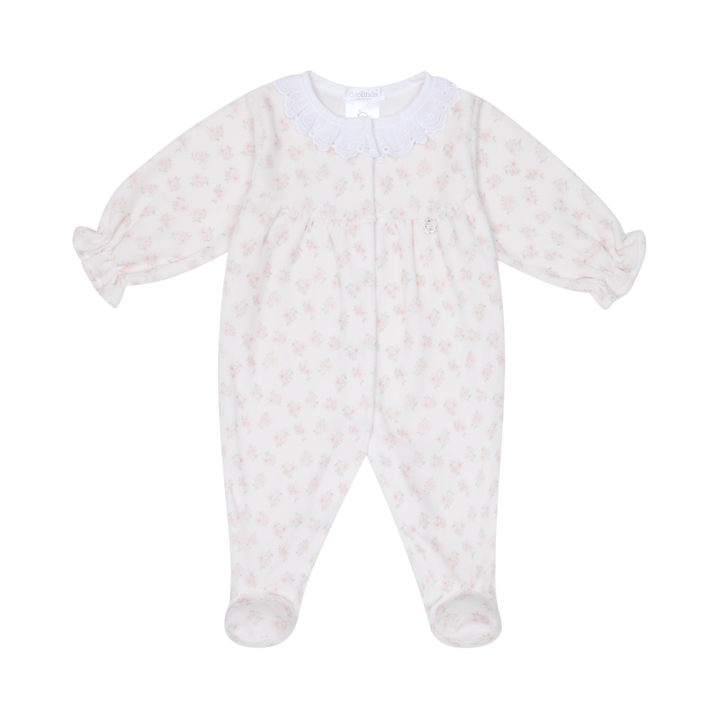 AW25 DEOLINDA Donna Girls Pink Floral Baby Layette Set - 25126