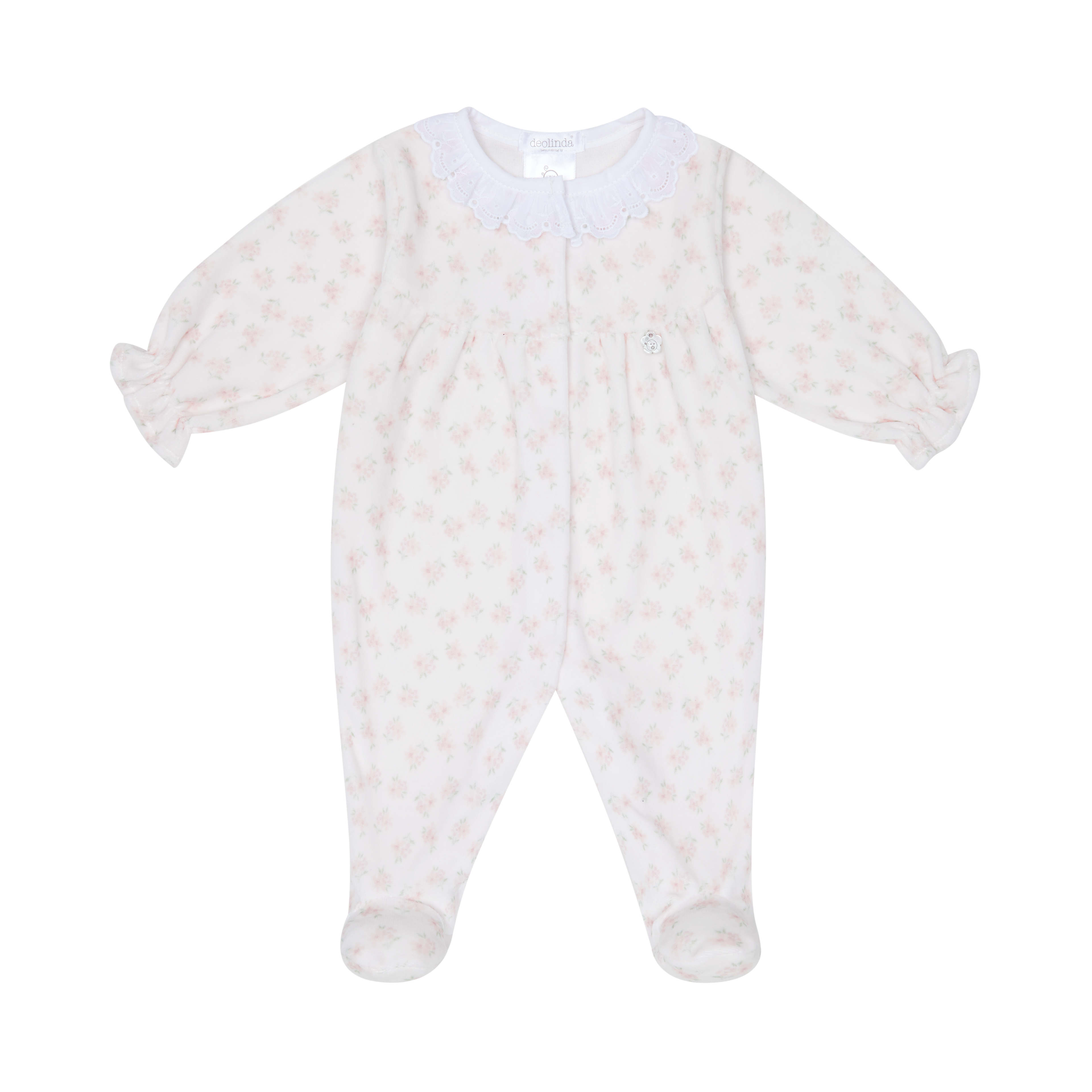 AW25 DEOLINDA Donna Girls Pink Floral Baby Layette Set - 25126