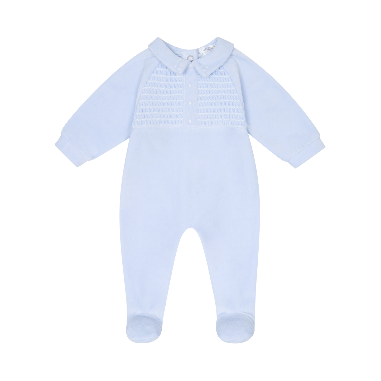 AW25 DEOLINDA Fantasy Boys Blue Smocked Four Piece Layette Set - 25134