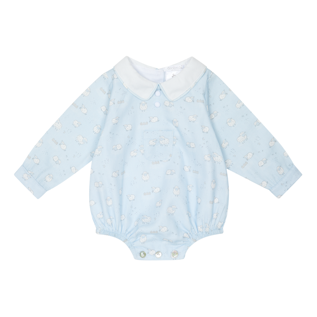 AW25 DEOLINDA Montana Boys Blue Sheep Romper - 25503