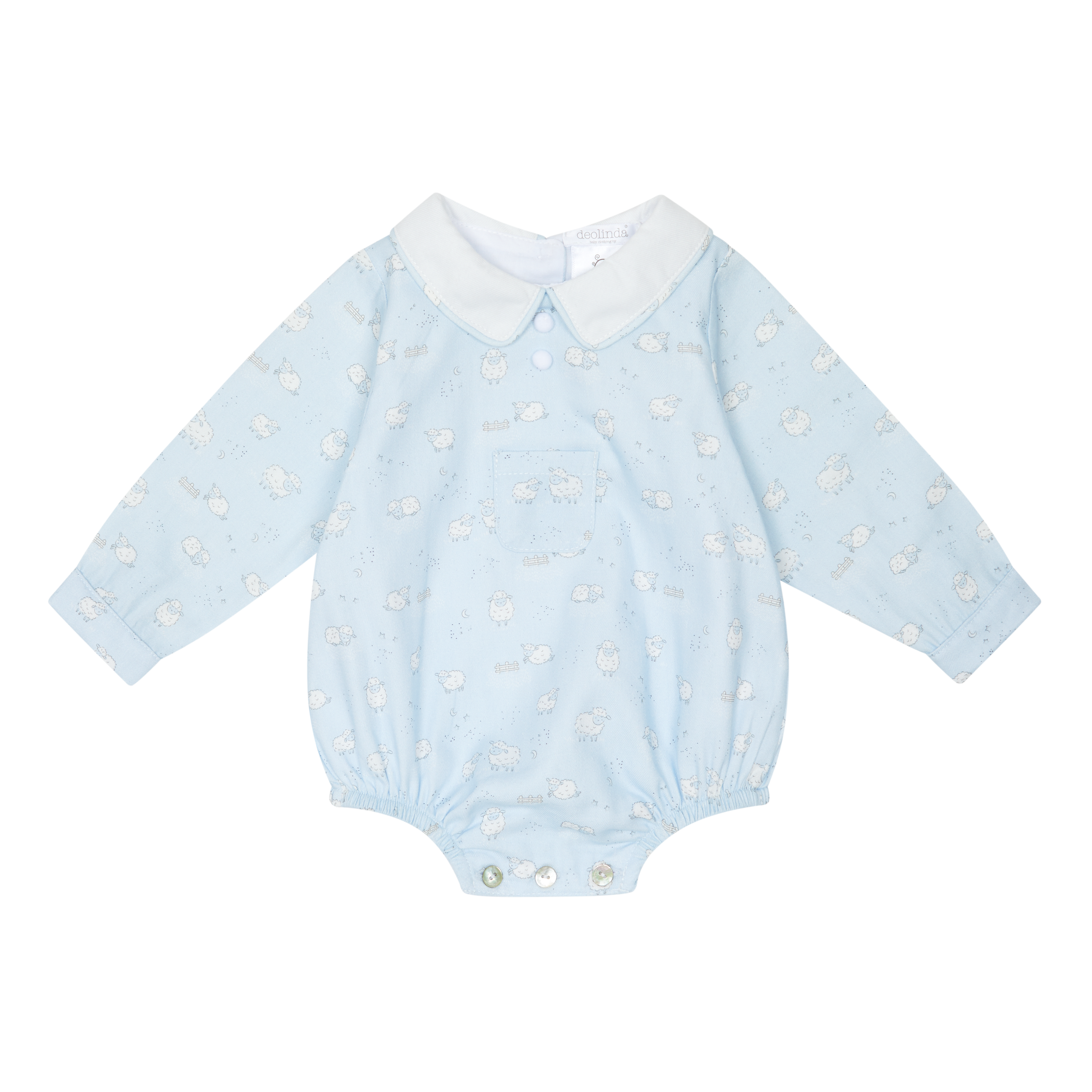 AW25 DEOLINDA Montana Boys Blue Sheep Romper - 25503