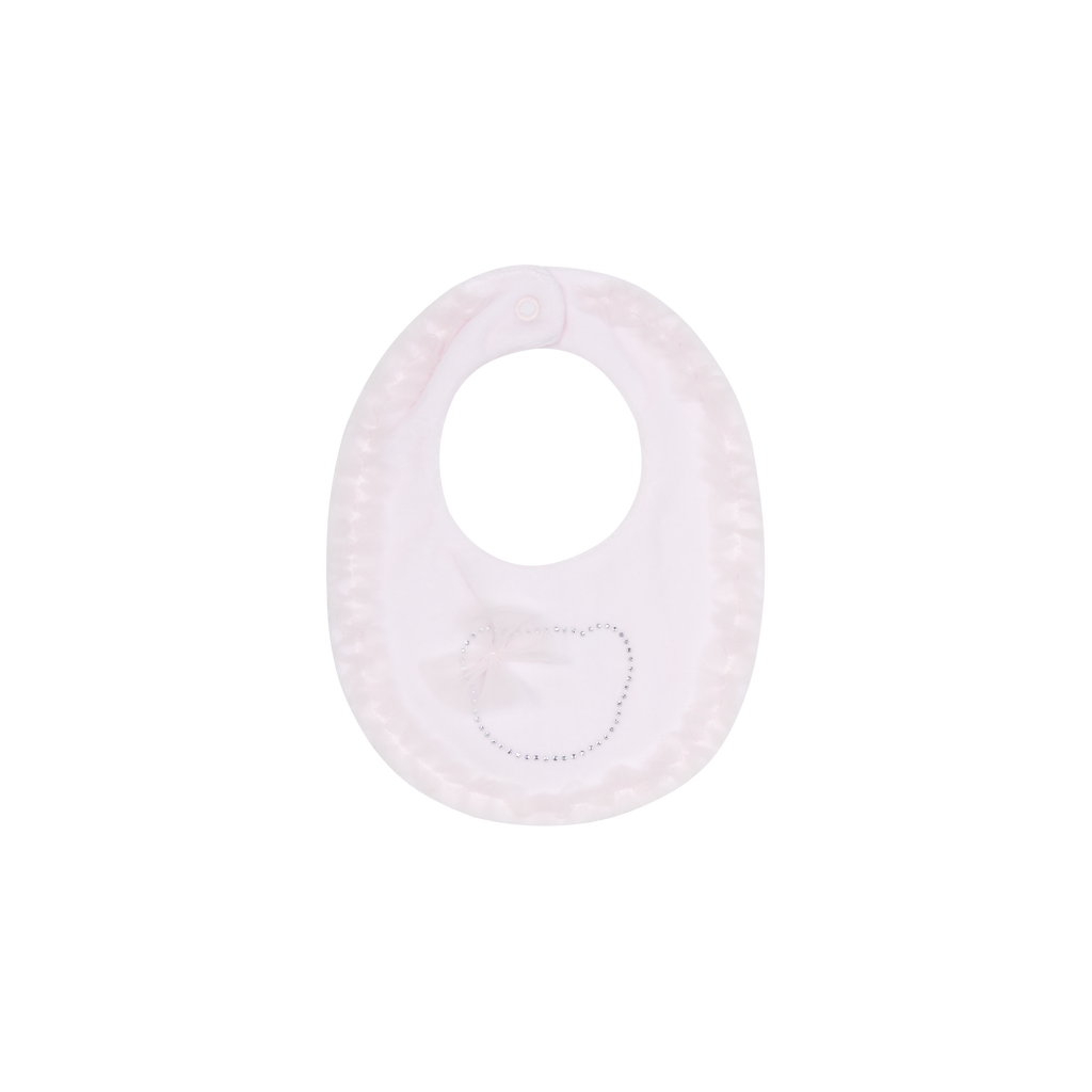 DEOLINDA Superstar Girls Pink Tulle & Diamante Bib - 25B05