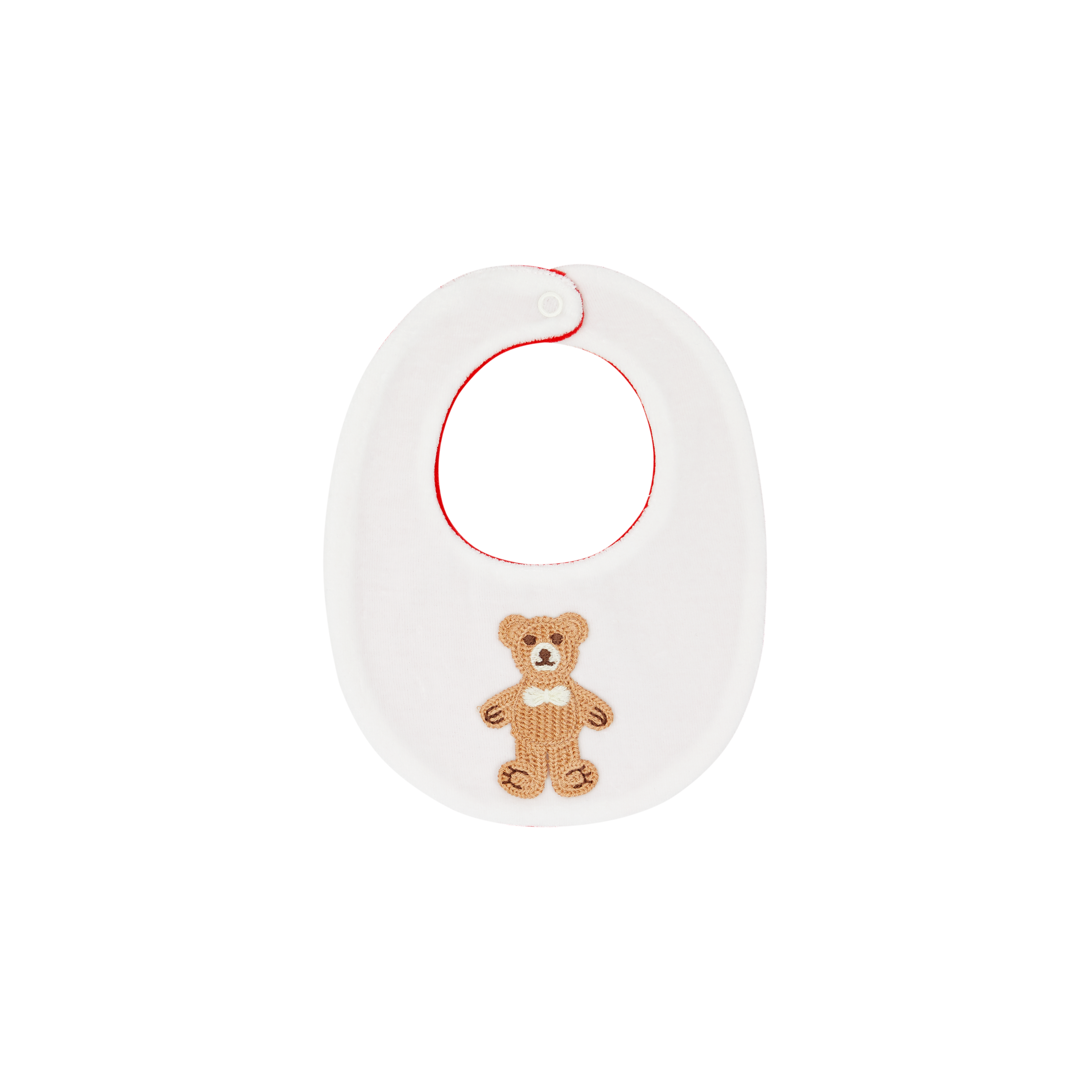 DEOLINDA Christmas Boys Red Tartan Bib - 25B21