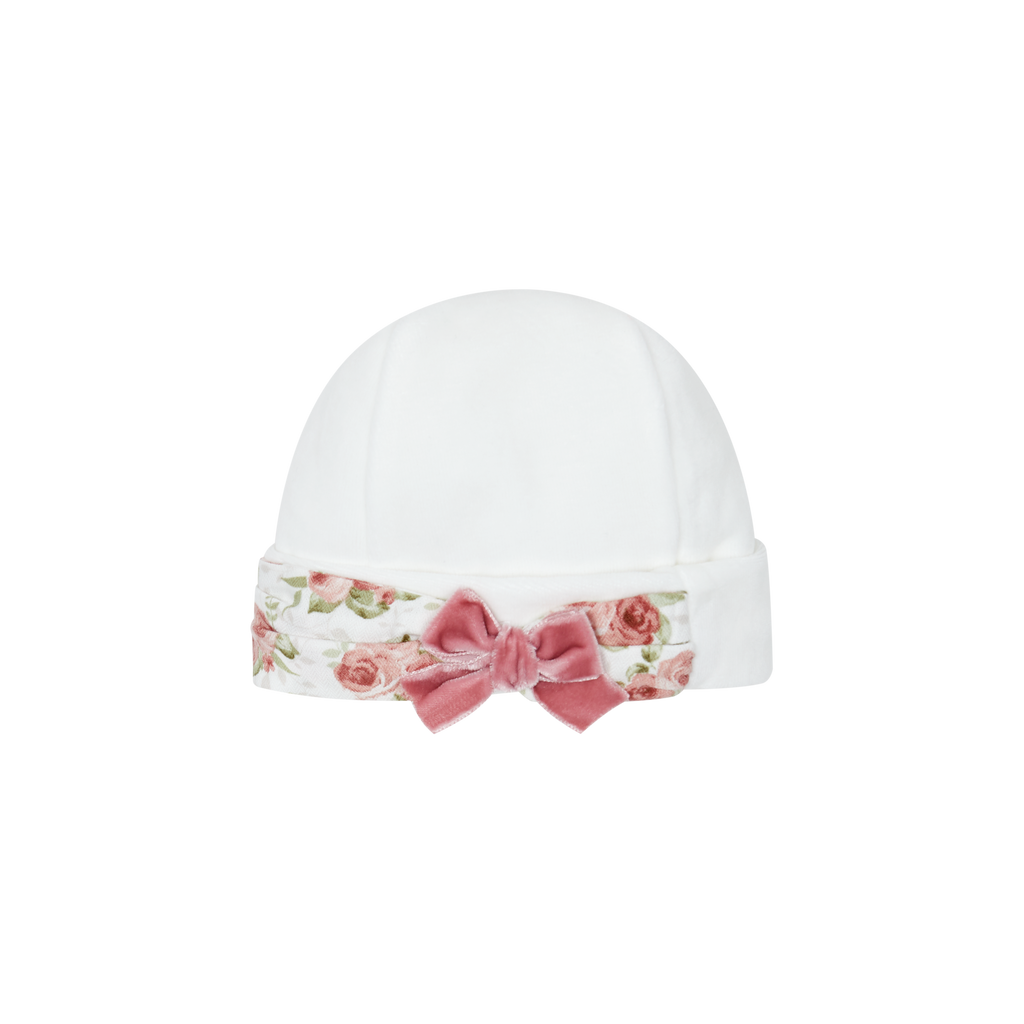 DEOLINDA Ella Girls Deep Pink Floral Hat - 25G08