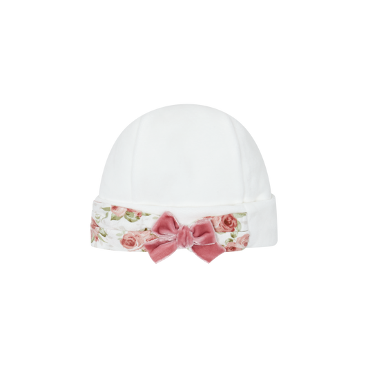 Deolinda Ella girls deep pink floral hat 25G08