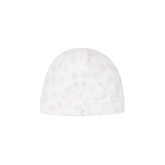 Deolinda Donna girls pink floral velour hat 25G17