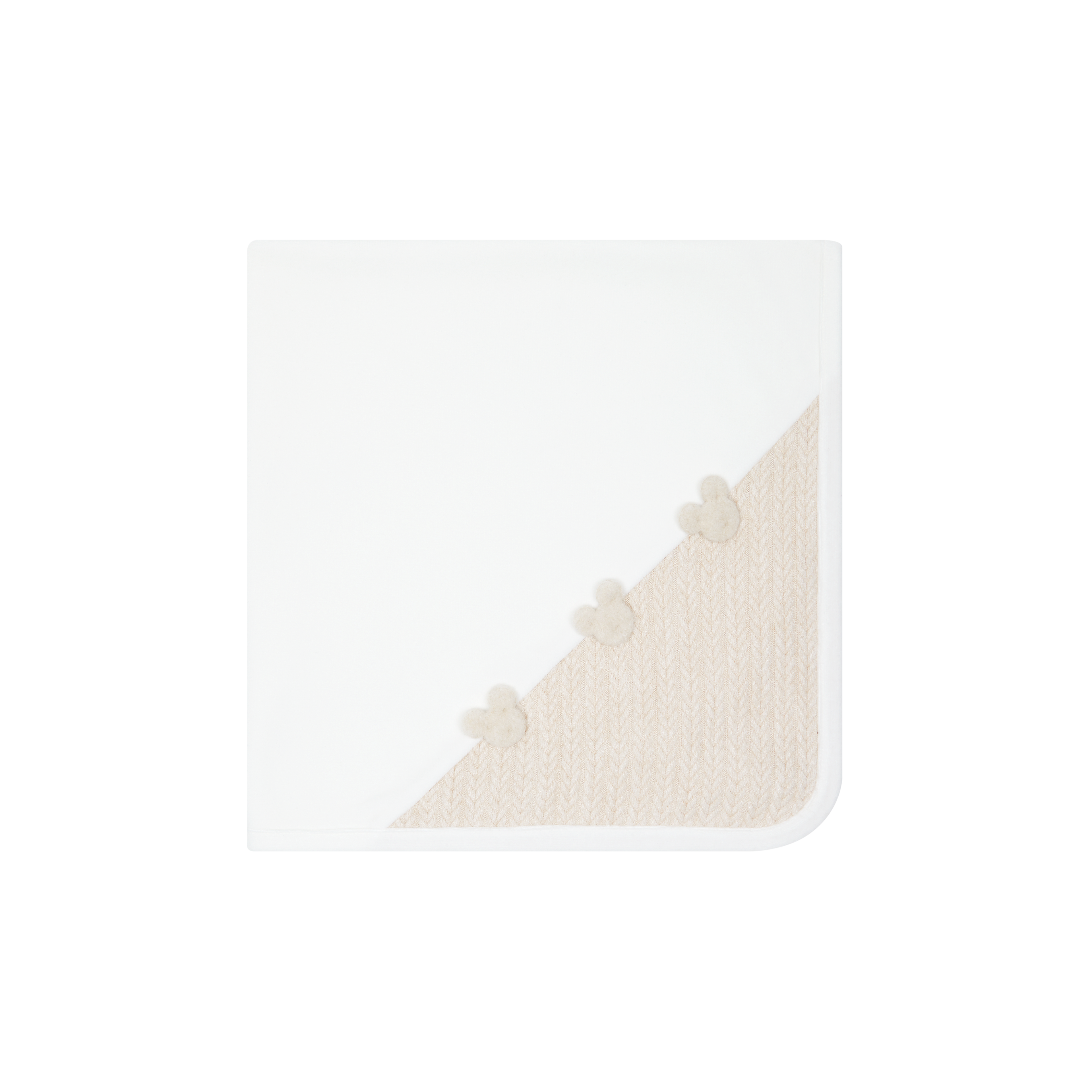 DEOLINDA Woody Beige Unisex Blanket - 25M01