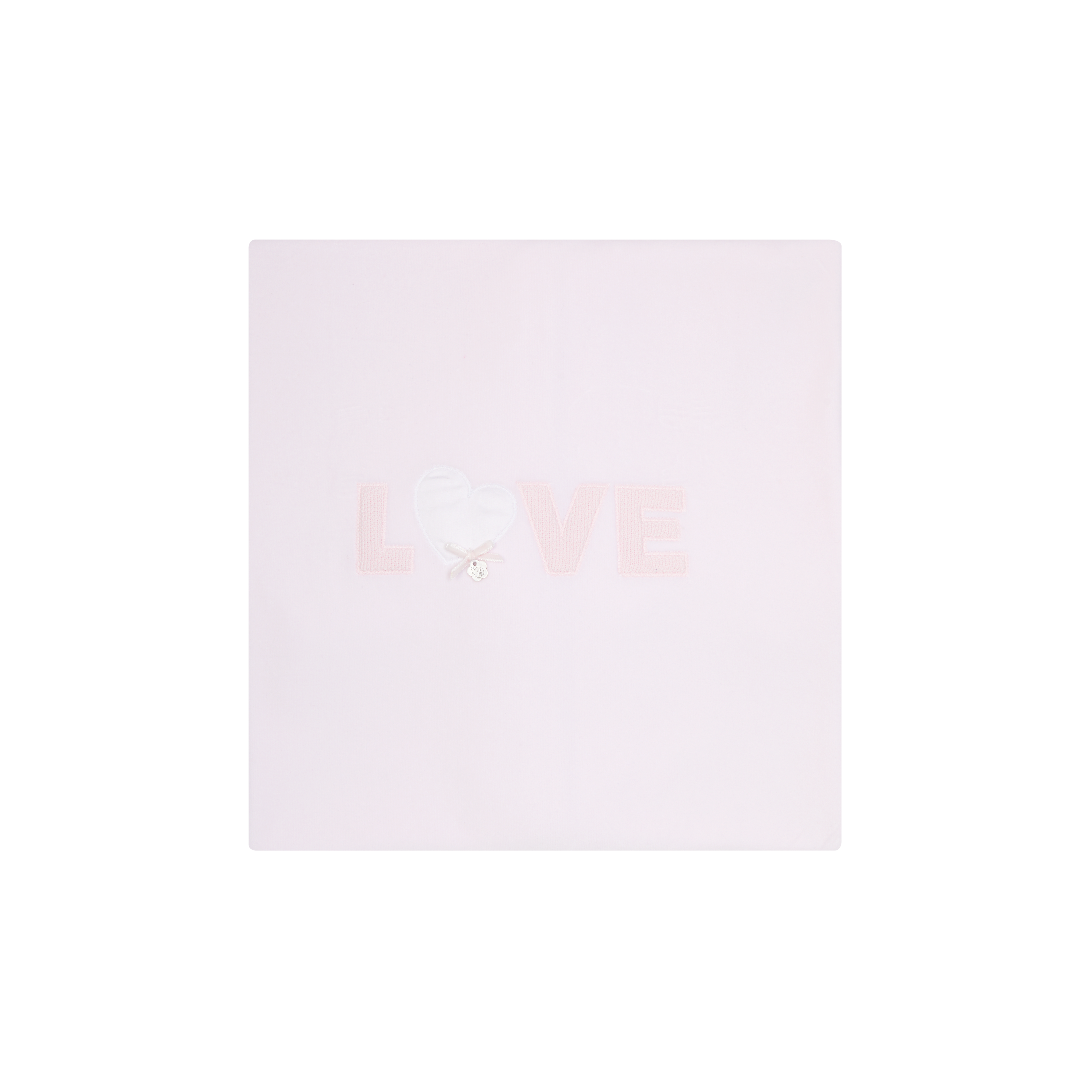 DEOLINDA Love Girls Pink Velour & Tulle Blanket - 25M07