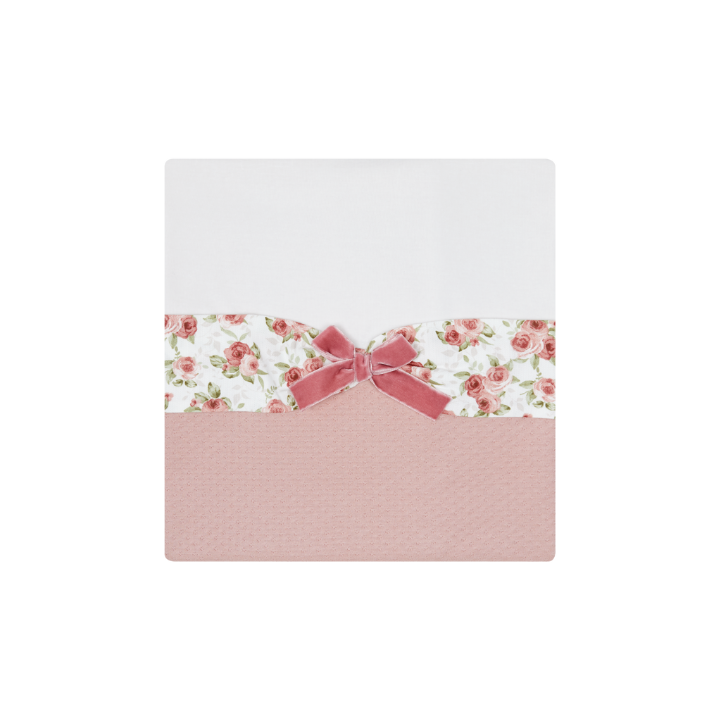 DEOLINDA Ella Girls Deep Pink Floral Blanket - 25M08