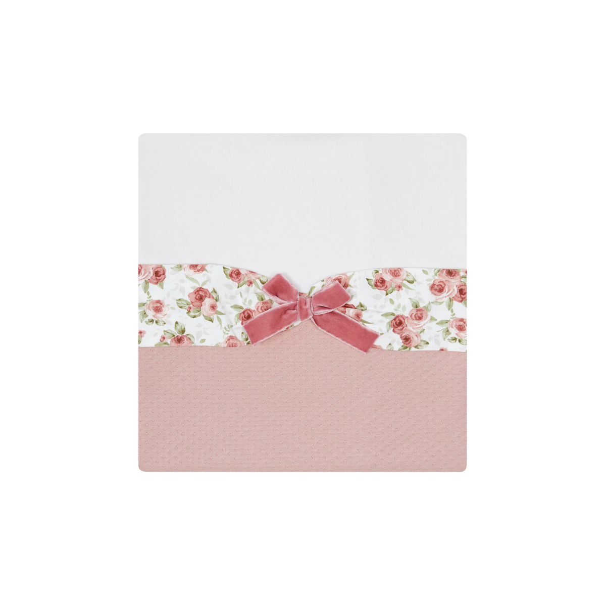 Deolinda Ella girls deep pink floral blanket 25M08