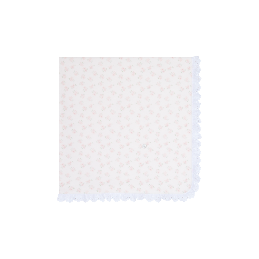 AW25 DEOLINDA Donna Girls Pink Floral Velour Blanket - 25M17