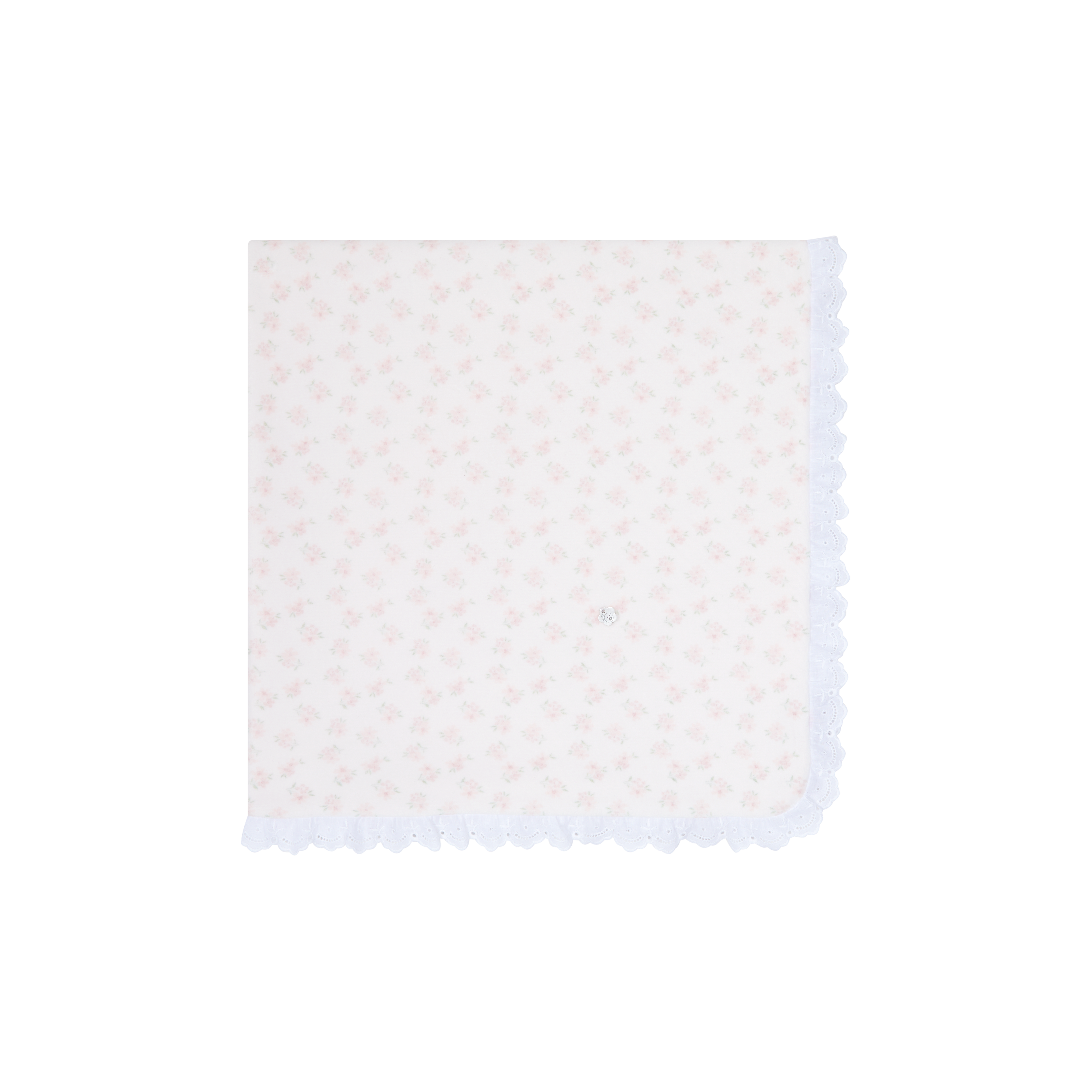 AW25 DEOLINDA Donna Girls Pink Floral Velour Blanket - 25M17