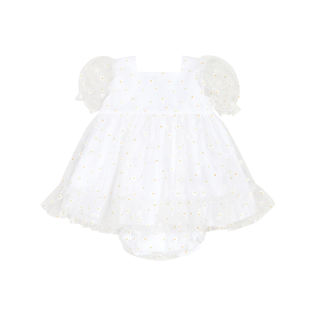 SS24 CHIC BY DEOLINDA SS24 Margarita Girls White Tulle Dress & Knickers - CLEARANCE SALE