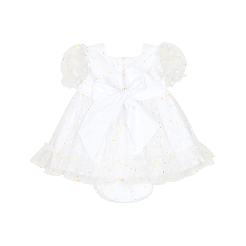 SS24 CHIC BY DEOLINDA SS24 Margarita Girls White Tulle Dress & Knickers - CLEARANCE SALE