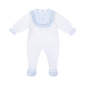DEOLINDA Iris Girls Blue & White Floral Babygrow - 26119