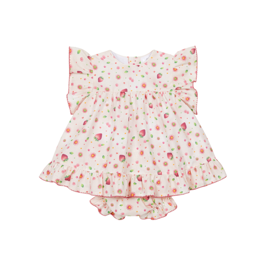 Deolinda Tutti Frutti girls strawberry dress and knickers 26303