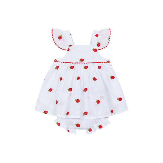 Deolinda Pavlova girls strawberry dress and knickers 26306