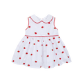 DEOLINDA Pavlova Girls White & Red Strawberry Dress - 26406