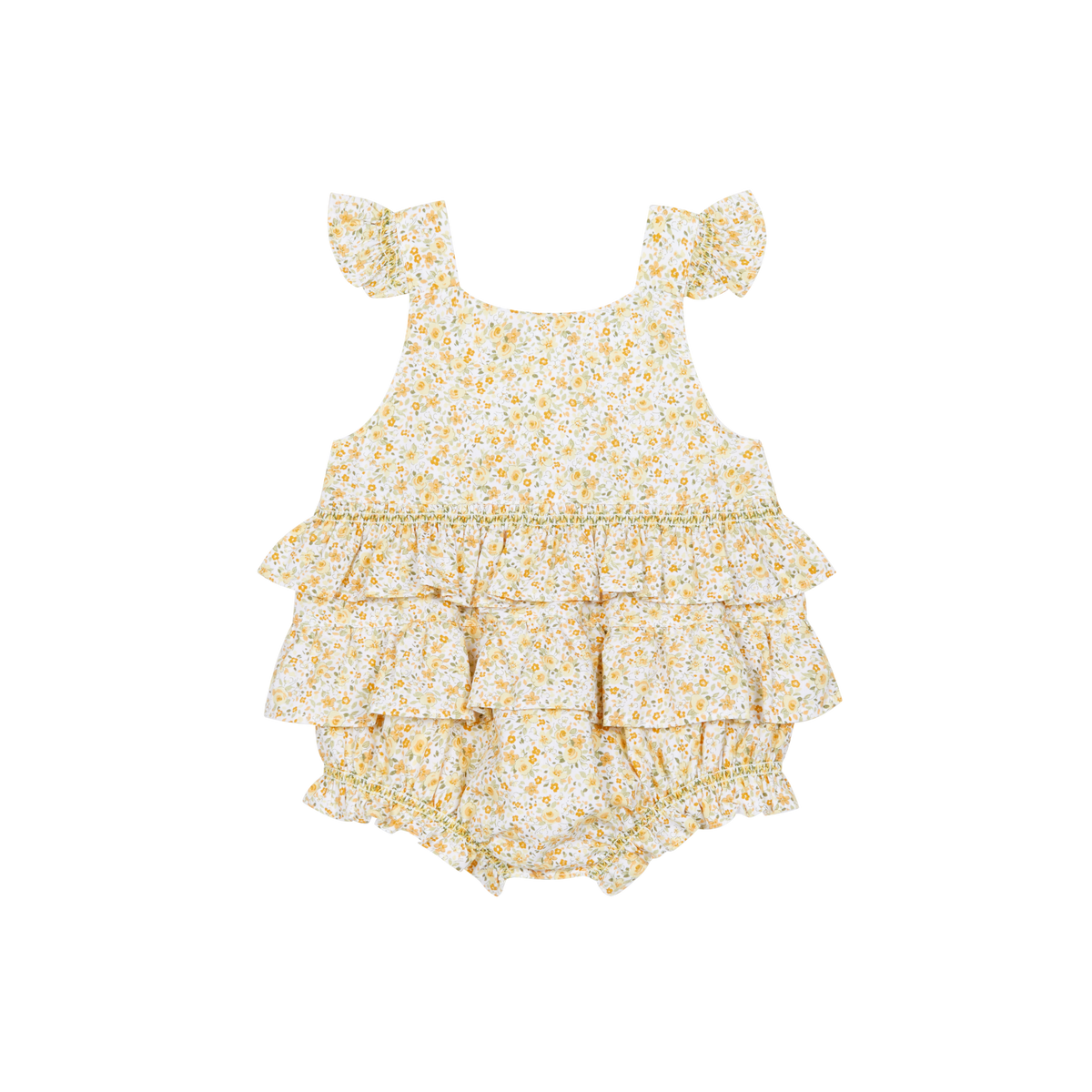 Deolinda Sol girls yellow floral romper 26519