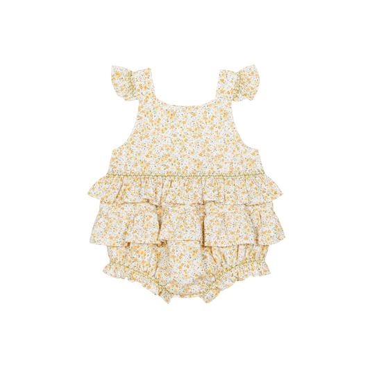 Deolinda Sol girls yellow floral romper 26519