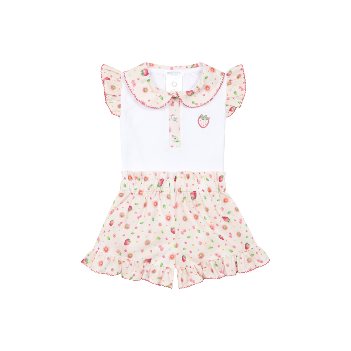 Deolinda Tutti Frutti girls strawberry shorts set 26605