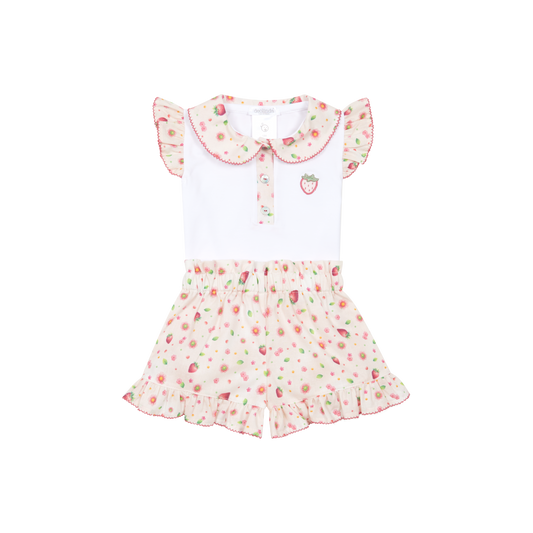 Deolinda Tutti Frutti girls strawberry shorts set 26605