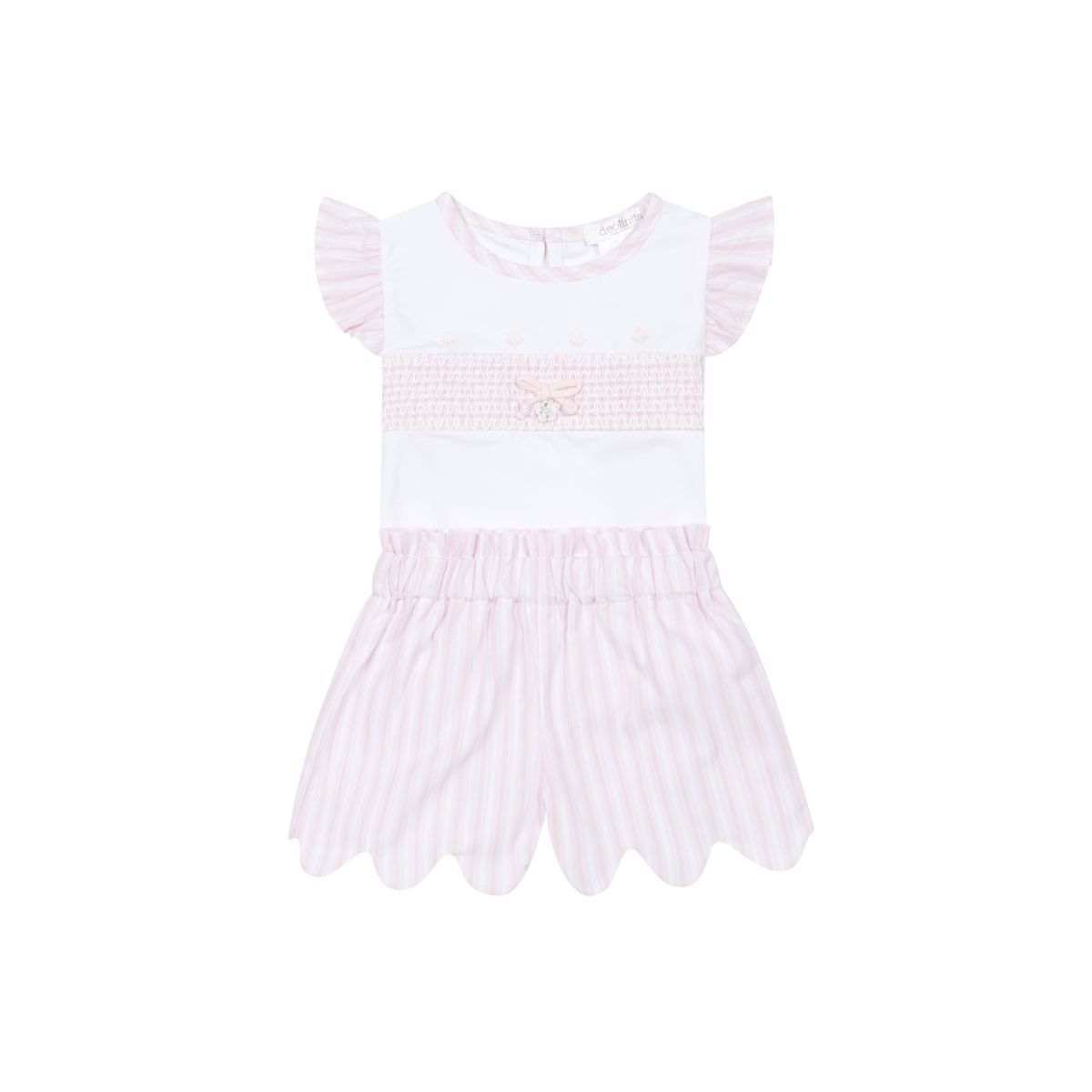 Deolinda California girls pink short set 26608