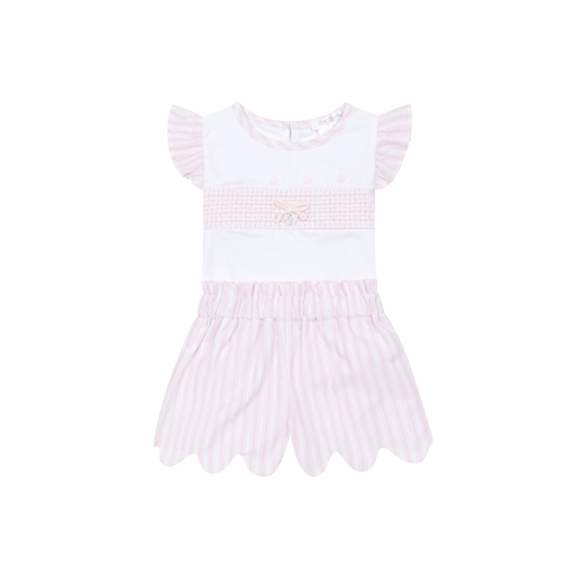 Deolinda California girls pink short set 26608