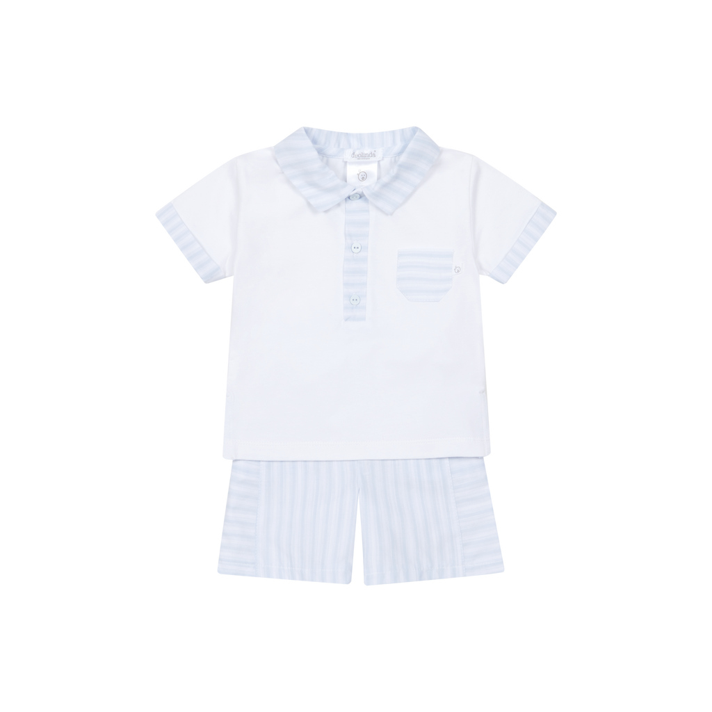 DEOLINDA California Boys Blue Short Set - 26611