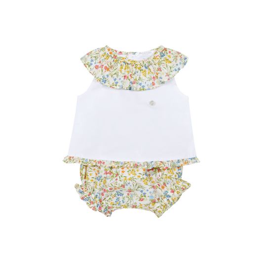 Deolinda Flora girls lemon floral jam pant set 26634
