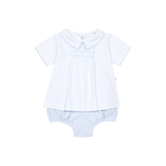 Deolinda Confetti boys blue and white jam pant set 26703