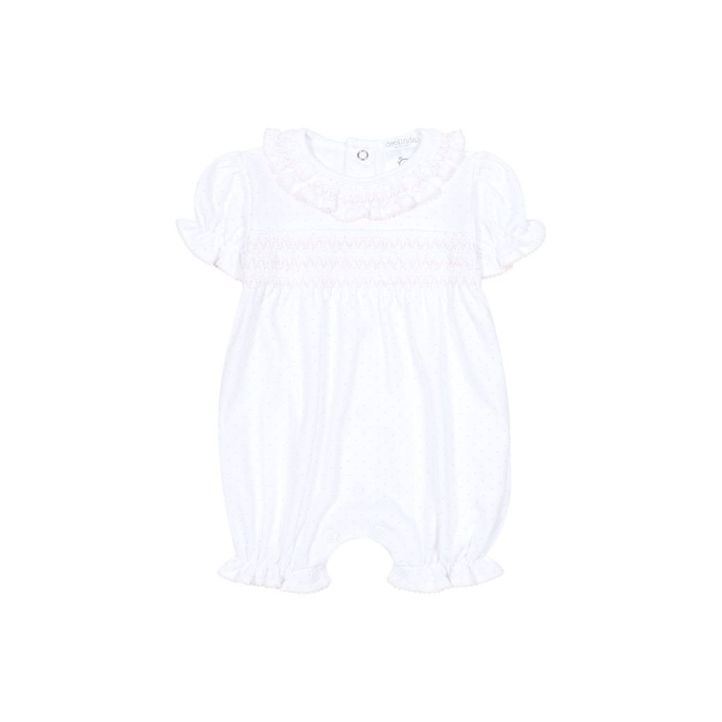 DEOLINDA Confetti Girls Pink & White Romper - 26714