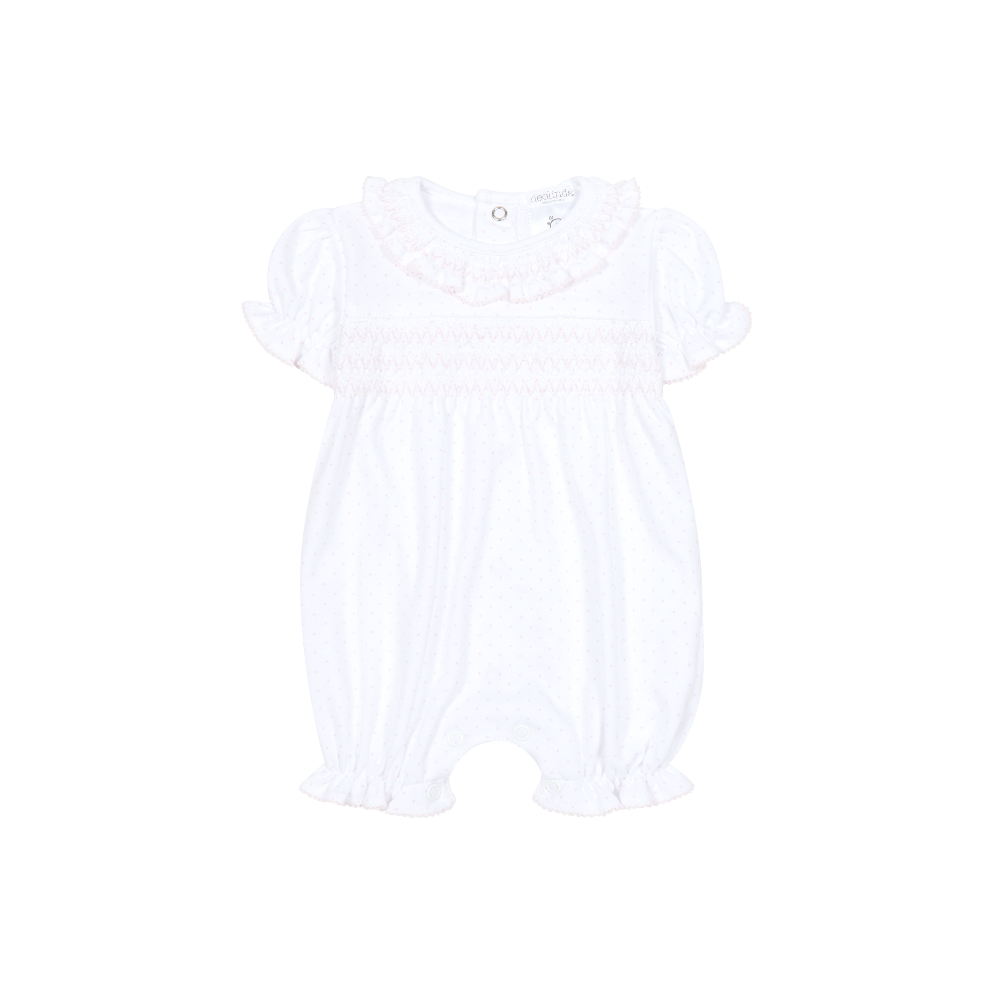 DEOLINDA Confetti Girls Pink & White Romper - 26714