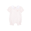 DEOLINDA Lollipop Girls Pink Bow Print Romper - 26728