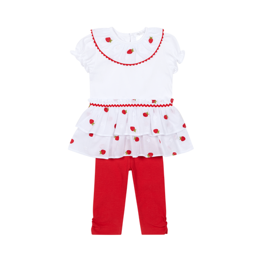 Deolinda Pavlova girls strawberry leggings set 26734
