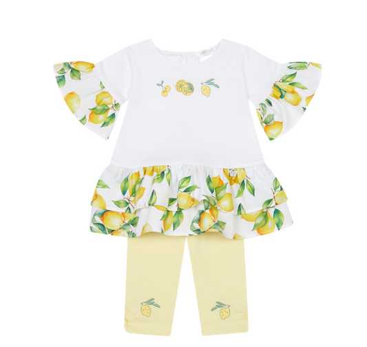 Deolinda Sorrento girls lemon print leggings set 26747